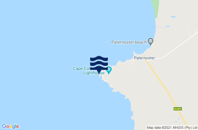 Cape Columbine, South Africaの潮見表地図