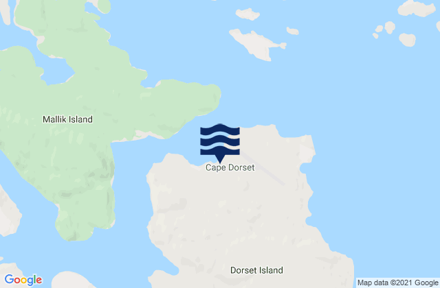 Cape Dorset, Canadaの潮見表地図