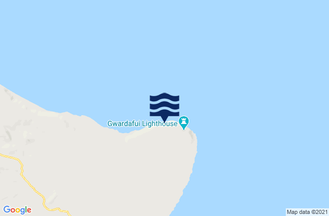 Cape Guardafui (Ras Asir), Somaliaの潮見表地図