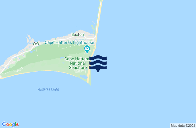 Cape Hatteras, United Statesの潮見表地図