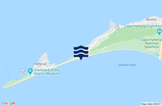 Cape Hatteras Fishing Pier, United Statesの潮見表地図