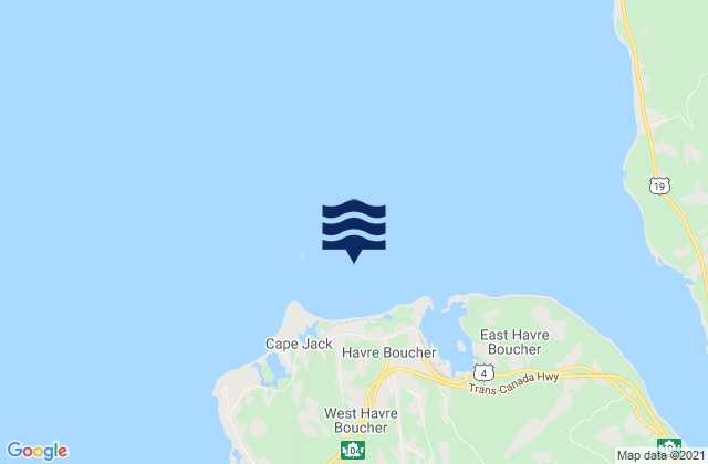 Cape Jack, Canadaの潮見表地図