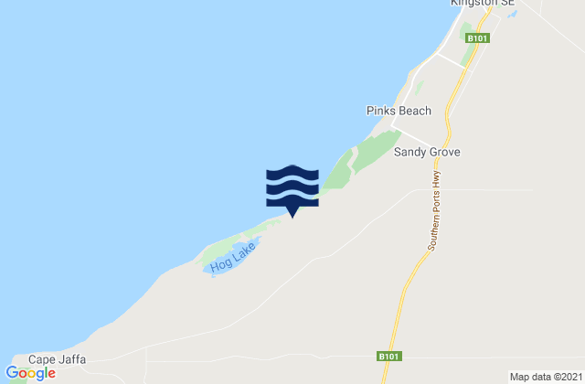 Cape Jaffa, Australiaの潮見表地図