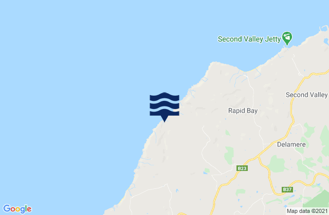 Cape Jervis, Australiaの潮見表地図