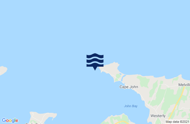 Cape John, Canadaの潮見表地図