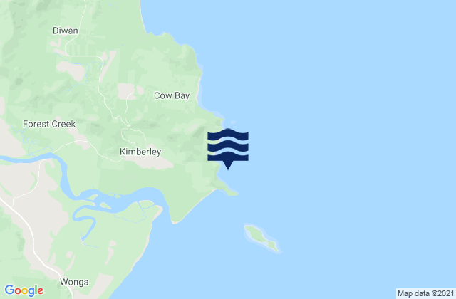 Cape Kimberley, Australiaの潮見表地図