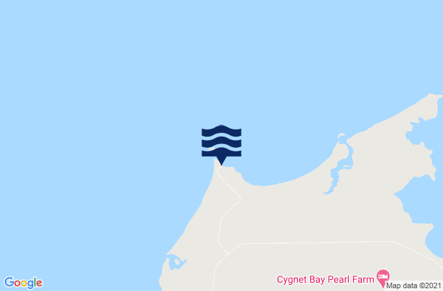Cape Leveque Lighthouse, Australiaの潮見表地図