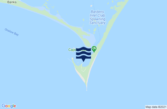 Cape Lookout Bight, United Statesの潮見表地図
