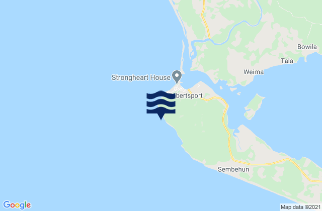 Cape Mount Bay, Liberiaの潮見表地図
