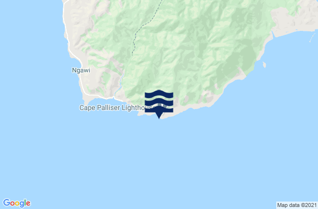 Cape Palliser Lighthouse, New Zealandの潮見表地図