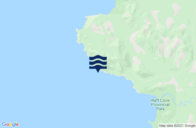 Cape Palmerston, Canadaの潮見表地図