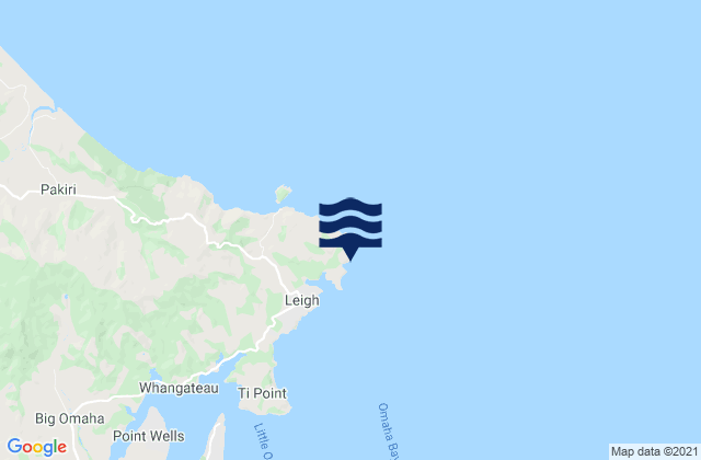 Cape Rodney, New Zealandの潮見表地図