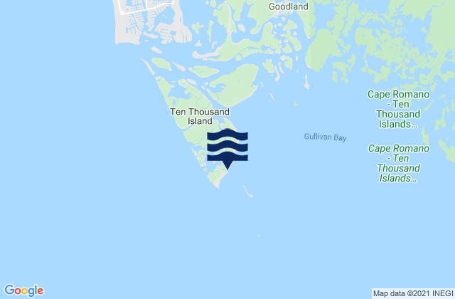 Cape Romano, United Statesの潮見表地図