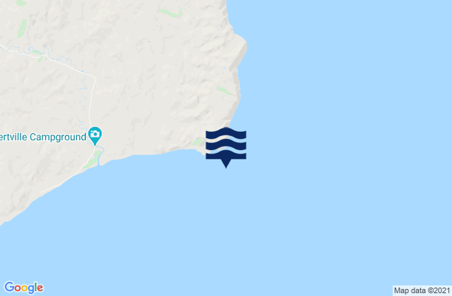 Cape Turnagain, New Zealandの潮見表地図