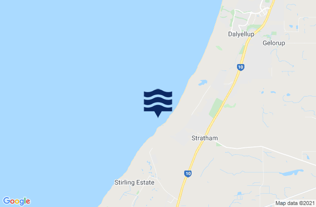 Capel, Australiaの潮見表地図