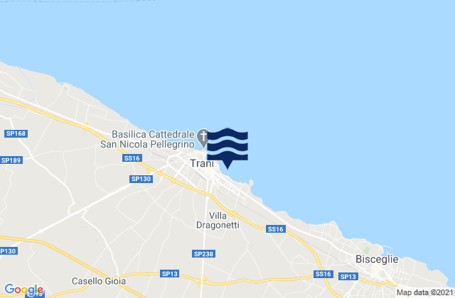 Capirro, Italyの潮見表地図