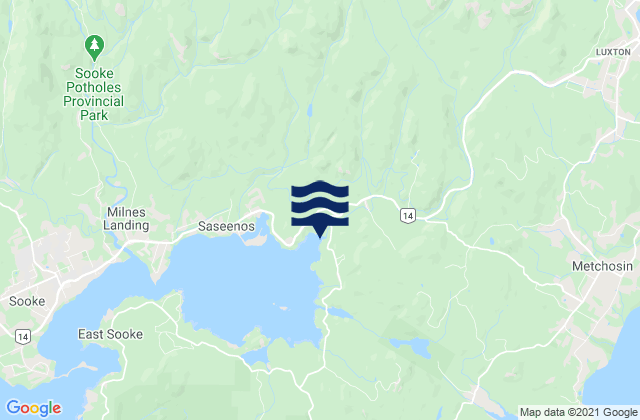 Capital Regional District, Canadaの潮見表地図