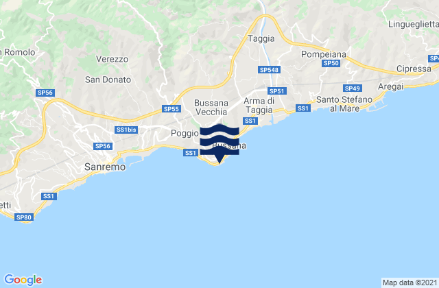 Capo Verde, Italyの潮見表地図