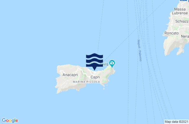 Capri Port, Italyの潮見表地図