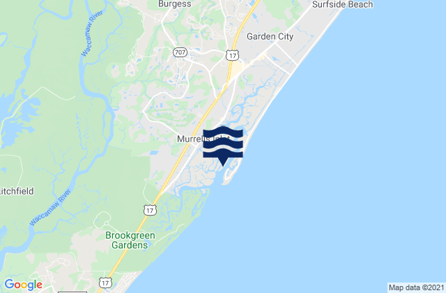 Captain Alex's Marina, United Statesの潮見表地図