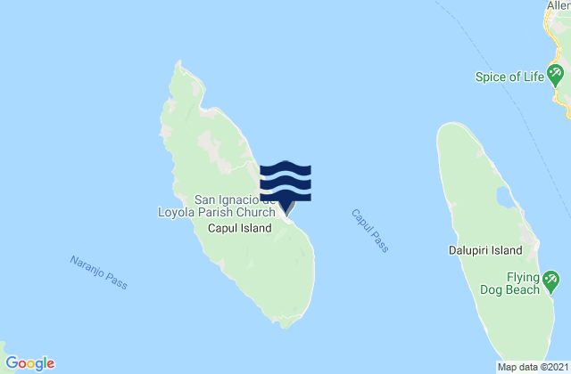 Capul, Philippinesの潮見表地図