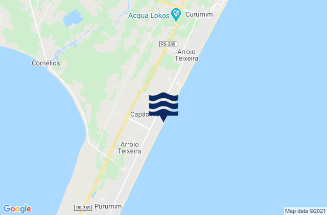 Capão da Canoa, Brazilの潮見表地図
