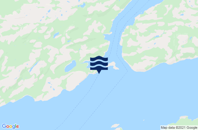 Caravalla Cove, Canadaの潮見表地図