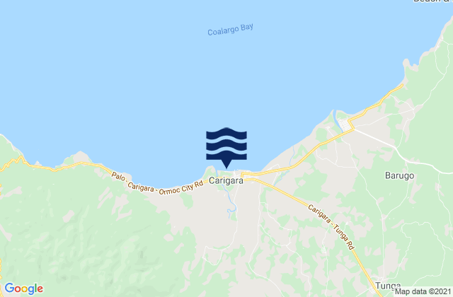 Carigara, Philippinesの潮見表地図