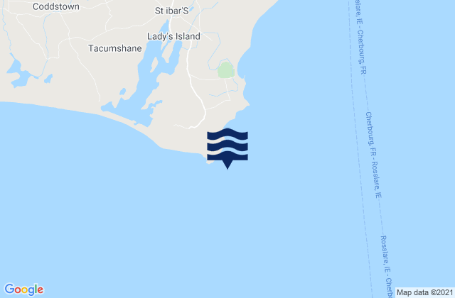 Carnsore Point, Irelandの潮見表地図