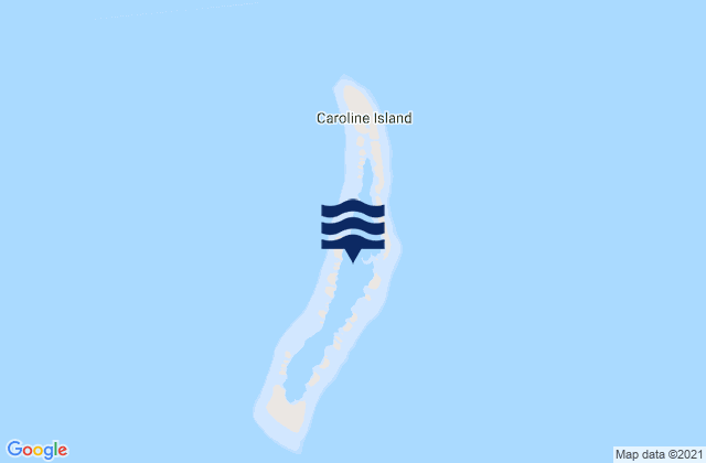 Caroline, Kiribatiの潮見表地図