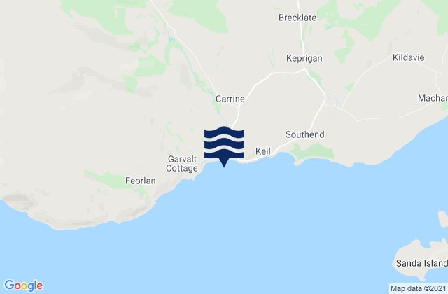 Carskey Bay, United Kingdomの潮見表地図