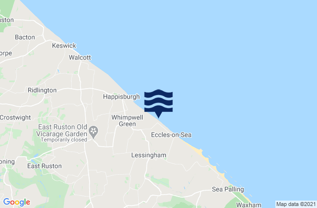 Cart Gap, United Kingdomの潮見表地図