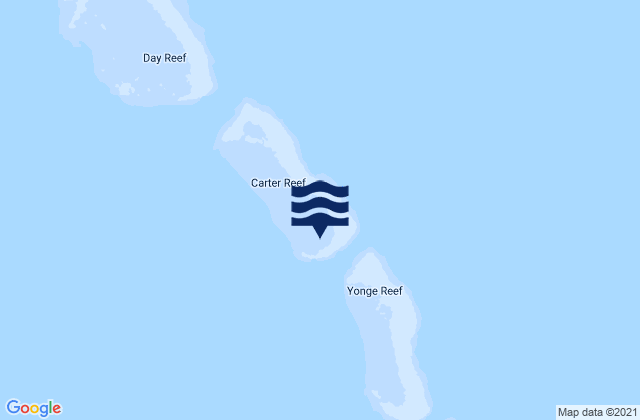 Carter Reef, Australiaの潮見表地図