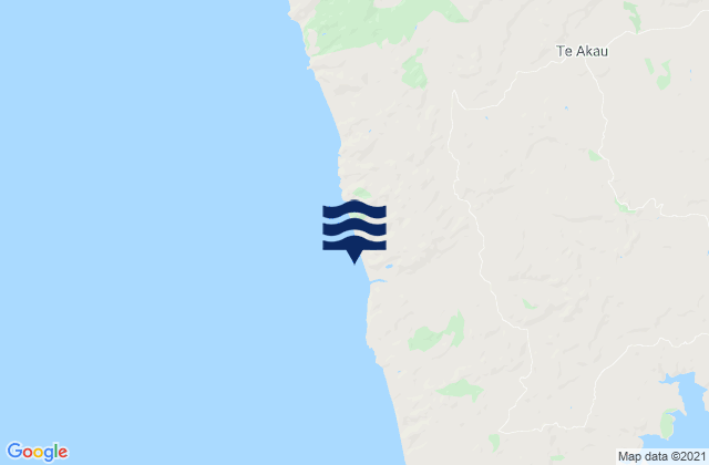 Carters Beach, New Zealandの潮見表地図