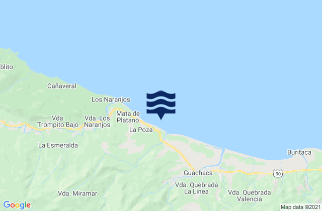 Casa Grande, Colombiaの潮見表地図