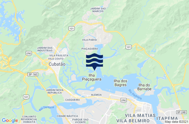 Casa Verde, Brazilの潮見表地図