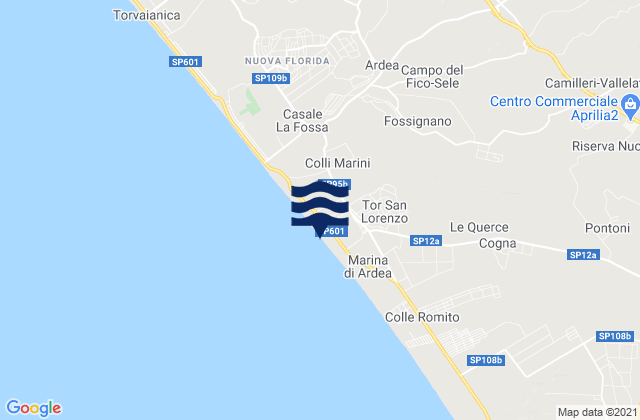 Casalazzara, Italyの潮見表地図