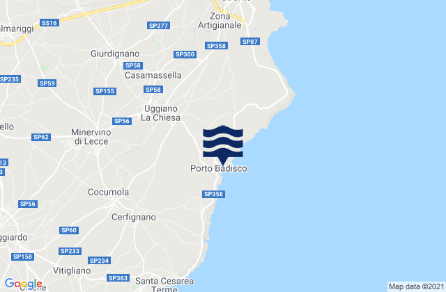 Casamassella, Italyの潮見表地図