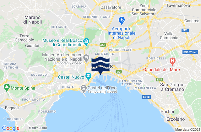 Casandrino, Italyの潮見表地図