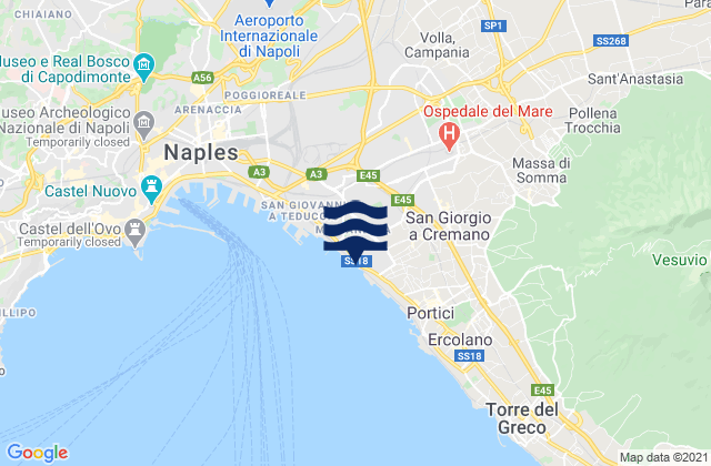 Casarea, Italyの潮見表地図