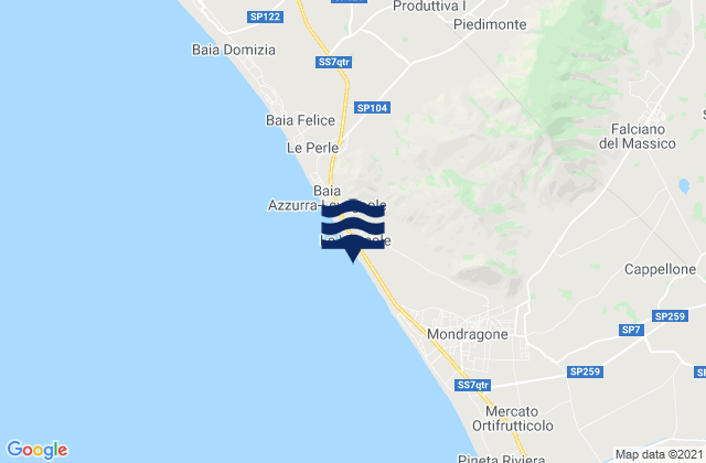 Cascano, Italyの潮見表地図