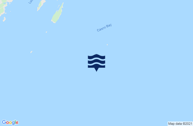 Casco Bay, United Statesの潮見表地図