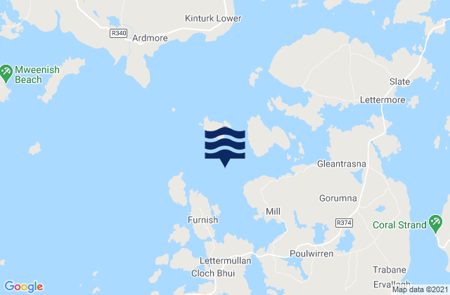 Casheen Bay, Irelandの潮見表地図