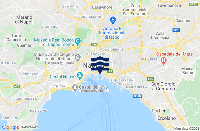 Casoria, Italyの潮見表地図