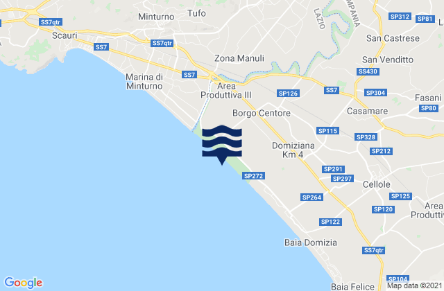Castelforte, Italyの潮見表地図