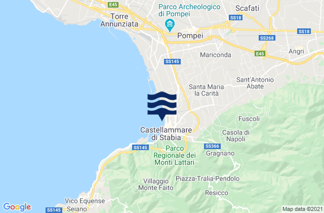 Castellammare di Stabia, Italyの潮見表地図