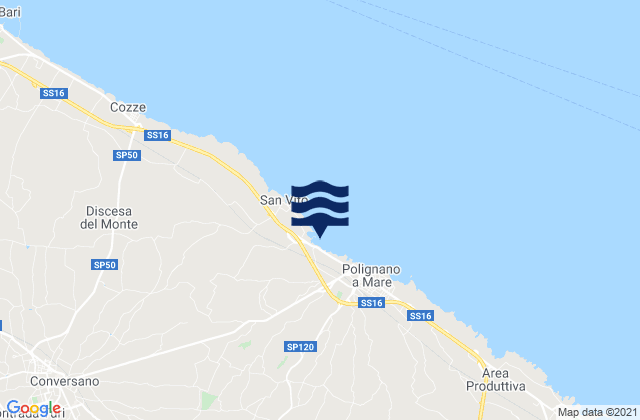 Castellana, Italyの潮見表地図
