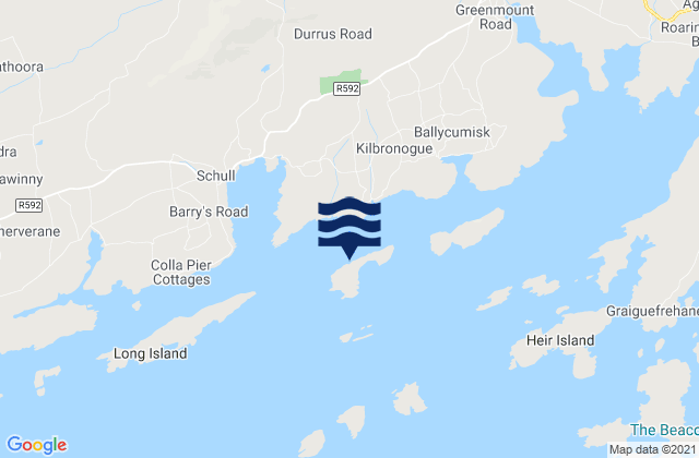 Castle Island, Irelandの潮見表地図