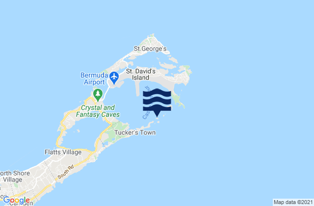 Castle Island, United Statesの潮見表地図