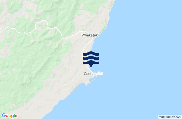 Castlepoint, New Zealandの潮見表地図